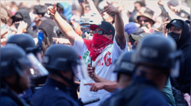 Waymo Car Set On Fire As Los Angeles Protest Erupts Over Immigration Raids WATCH Waymo Car Set On Fire As Los Angeles Protest Erupts Over Immigration Raids WATCH